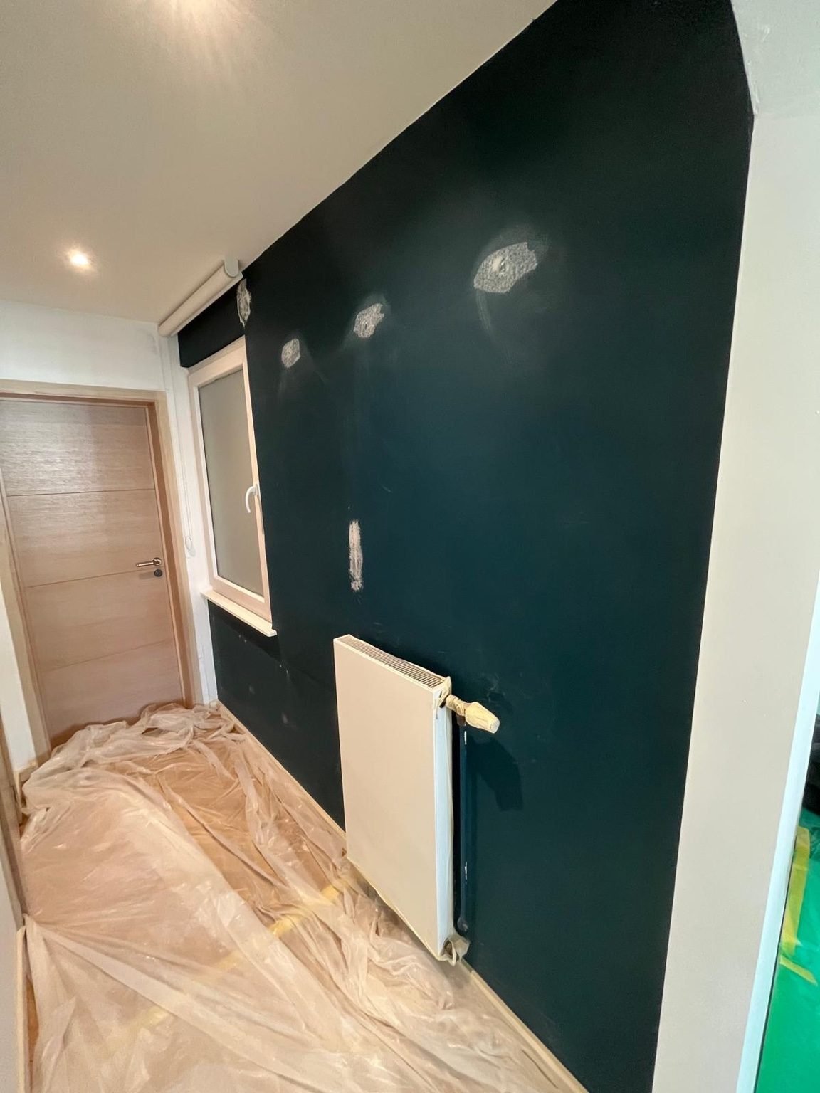 Avant rénovation d'un couloir